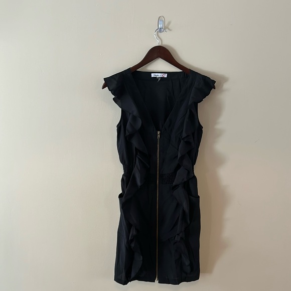 Umgee dress, black, zipper with stretchy tummy, size S - Picture 1 of 5